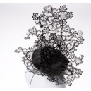 black lace hat