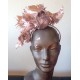Rose Gold Leather Feather Headpiece