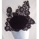 black french corded lace button