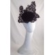 black french corded lace button