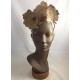 Floral Pattern Gold Leather Crown